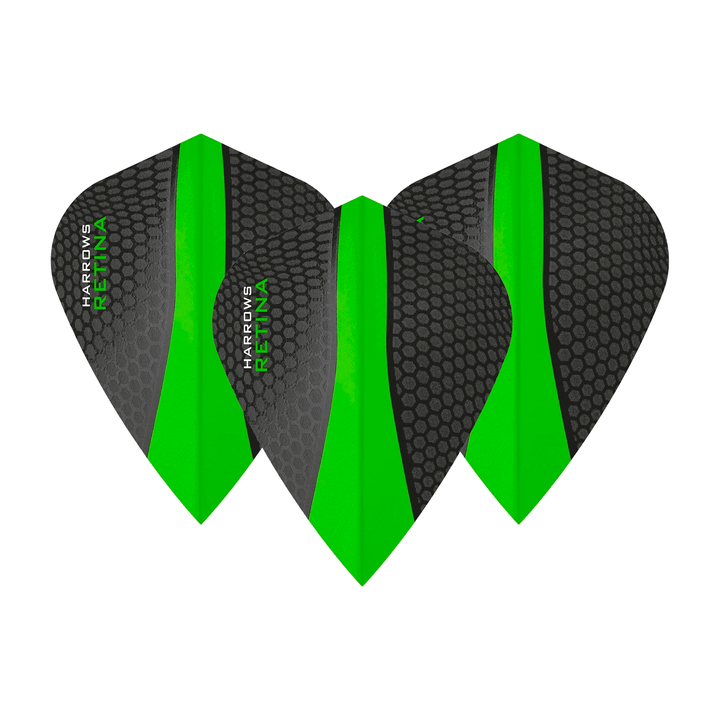 Harrows Retina Dart Flights Green / Kite Flights