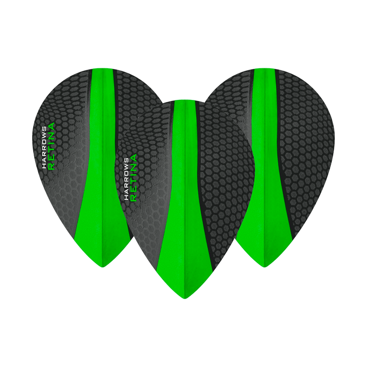 Harrows Retina Dart Flights Green / Pear Flights