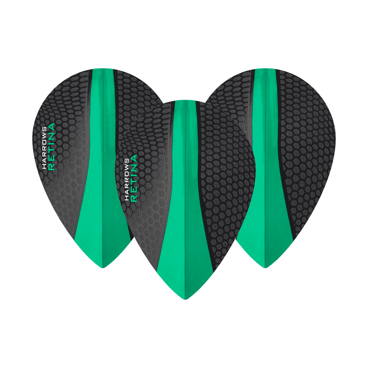 Harrows Retina Dart Flights Jade / Pear Flights