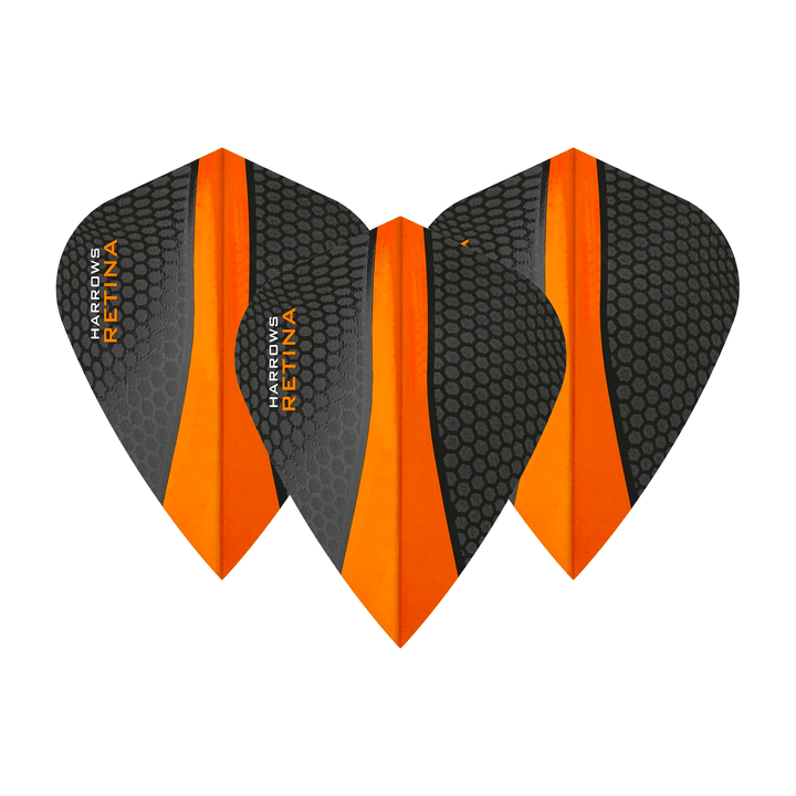 Harrows Retina Dart Flights Orange / Kite Flights