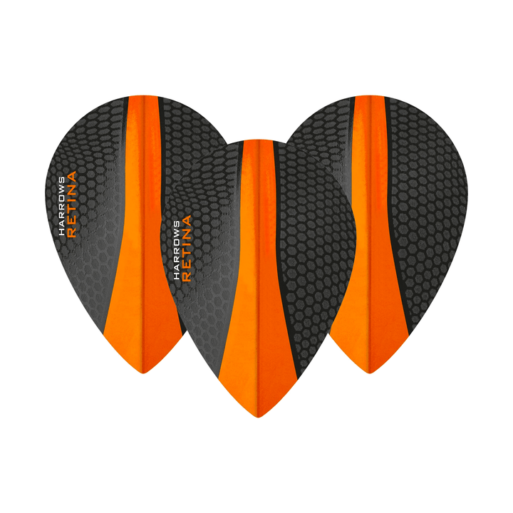 Harrows Retina Dart Flights Orange / Pear Flights