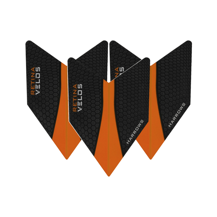 Harrows Retina Dart Flights Orange / Velos Flights