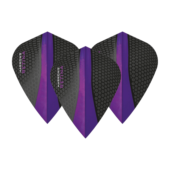 Harrows Retina Dart Flights Purple / Kite Flights