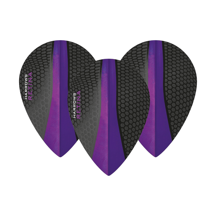 Harrows Retina Dart Flights Purple / Pear Flights