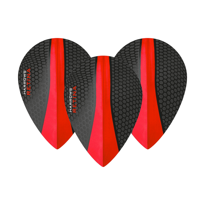 Harrows Retina Dart Flights Red / Pear Flights