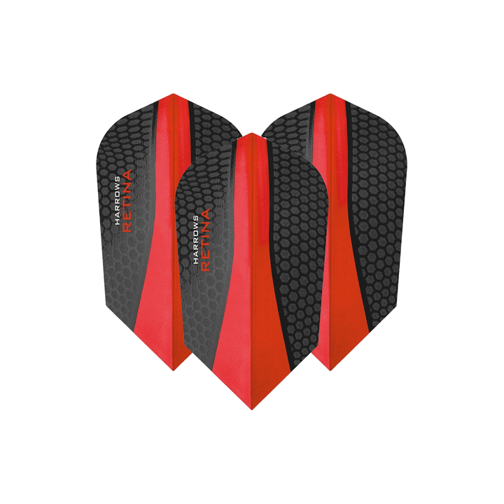 Harrows Retina Dart Flights Red / Slim Flights