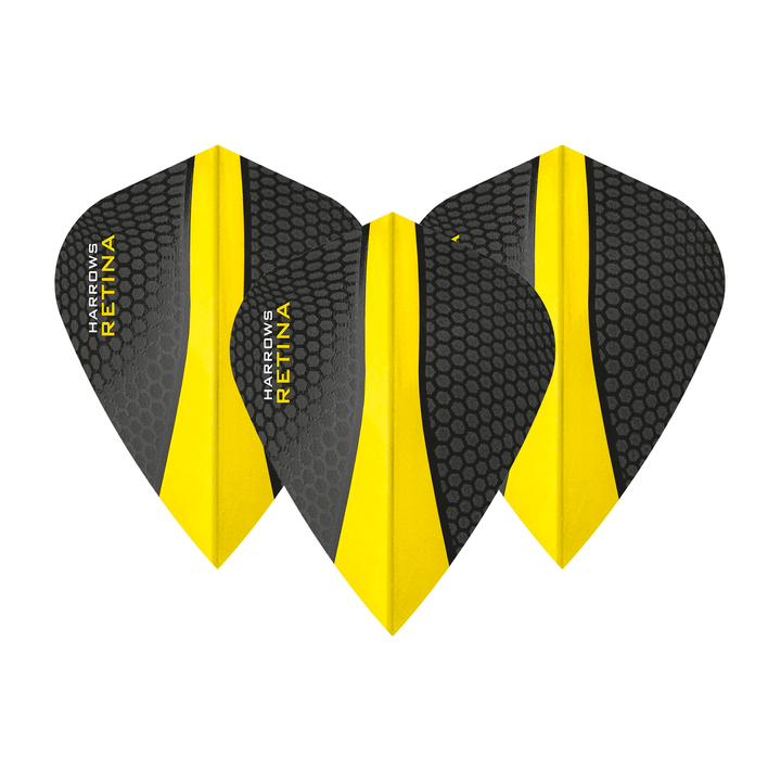 Harrows Retina Dart Flights Yellow / Kite Flights