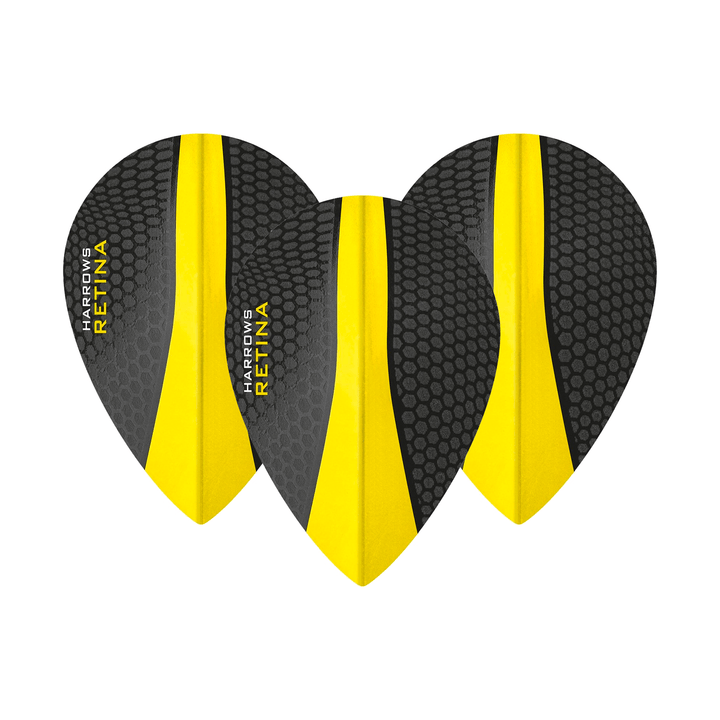 Harrows Retina Dart Flights Yellow / Pear Flights