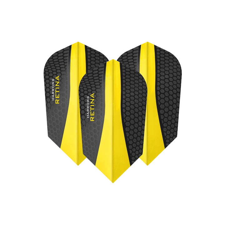 Harrows Retina Dart Flights Yellow / Slim Flights