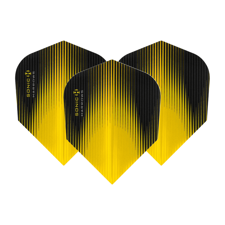 Harrows Sonic Standard Dart Flights Yellow Flights