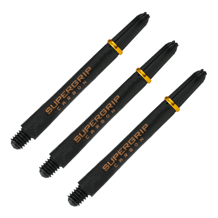 Harrows Supergrip Carbon - Carbon Composite Dart Shafts Gold / Medium (47mm) Shafts