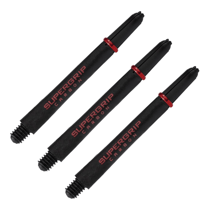 Harrows Supergrip Carbon - Carbon Composite Dart Shafts Red / Medium (47mm) Shafts