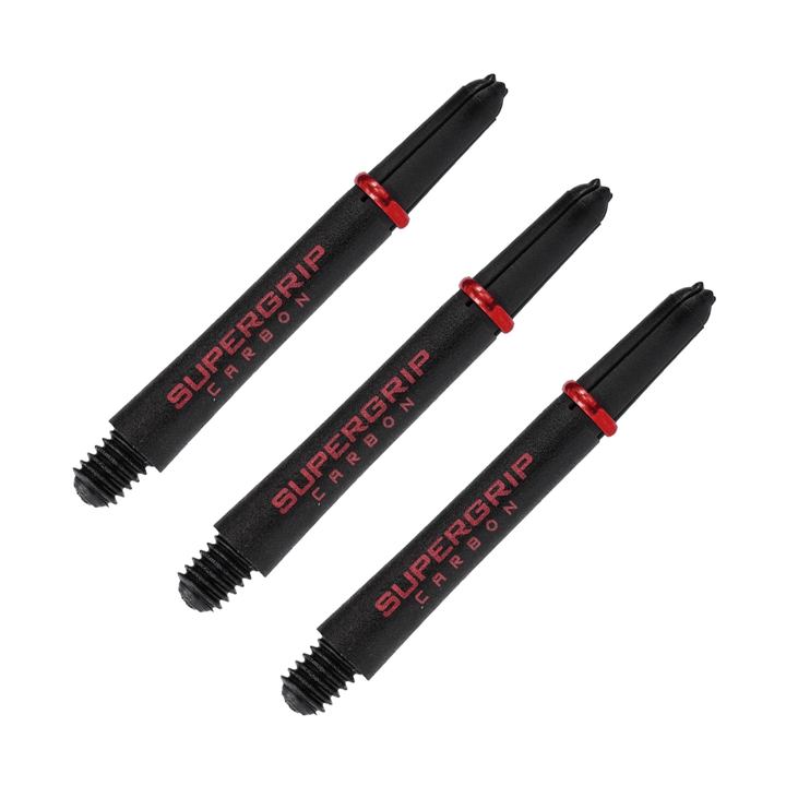 Harrows Supergrip Carbon - Carbon Composite Dart Shafts Red / Midi (40mm) Shafts