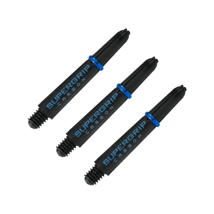 Harrows Supergrip Carbon Short (33mm) Carbon Composite Dart Shafts Aqua Shafts