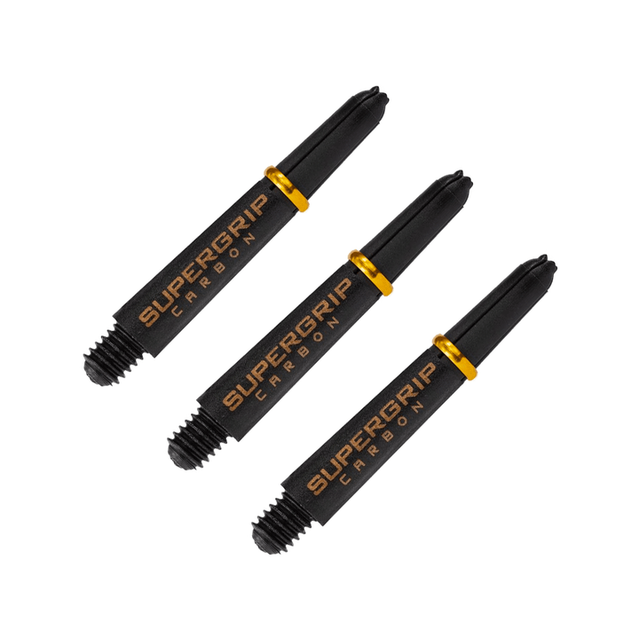 Harrows Supergrip Carbon Short (33mm) Carbon Composite Dart Shafts Gold Shafts