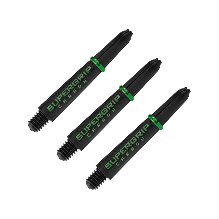 Harrows Supergrip Carbon Short (33mm) Carbon Composite Dart Shafts Green Shafts