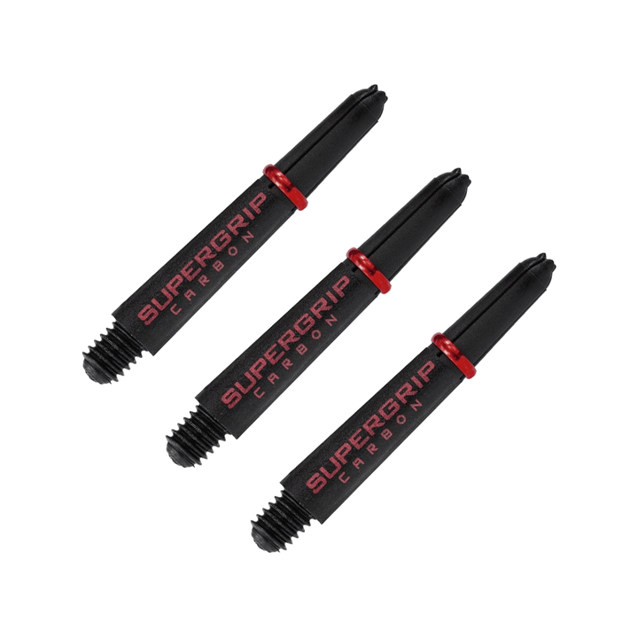 Harrows Supergrip Carbon Short (33mm) Carbon Composite Dart Shafts Red Shafts