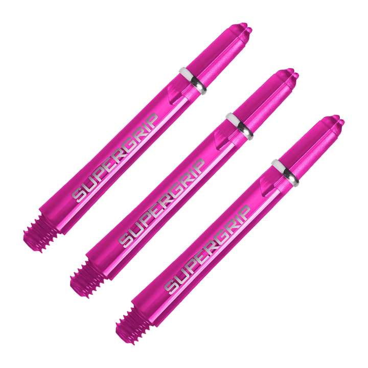 Harrows Supergrip - Nylon Dart Shafts Medium (45mm) / Dark Pink Shafts