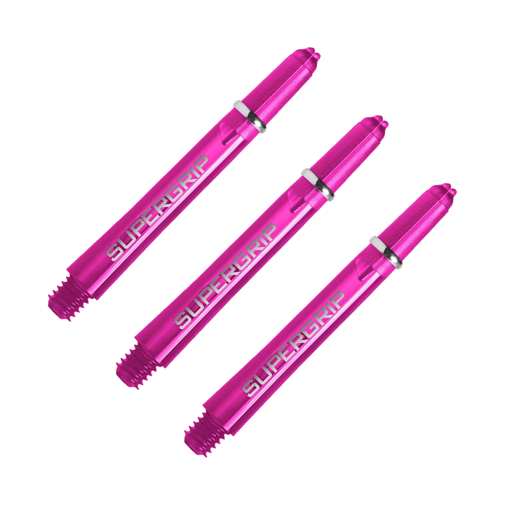 Harrows Supergrip - Nylon Dart Shafts Midi (40mm) / Dark Pink Shafts