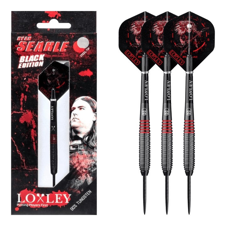 Loxley Ryan Searle Black Edition - 90% Tungsten Steel Tip Darts Darts