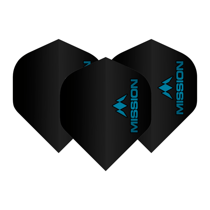 Mission Logo No. 2 Dart Flights Blue Flights