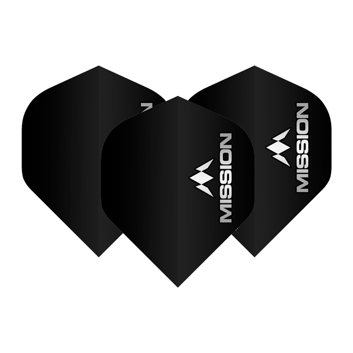 Mission Logo No. 2 Dart Flights Grey Flights