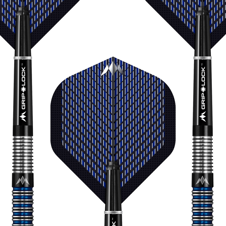 Mission Nightfall M1 Straight Ring Steel Tip Darts - 90% Tungsten - 21 Grams Darts