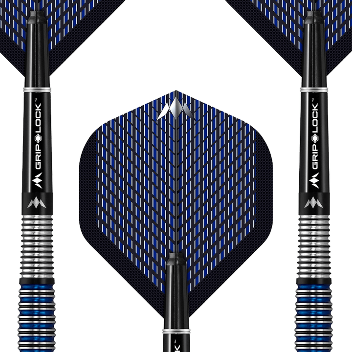 Mission Nightfall M4 Curved Steel Tip Darts - 90% Tungsten - 22 Grams Darts