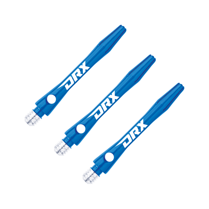 Red Dragon DRX Short (36mm) Coated Aluminium Dart Shafts Blue Shafts