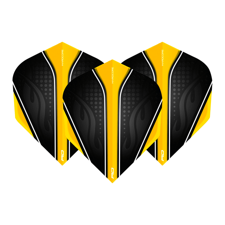 Red Dragon Hardcore Radical Standard Dart Flights Yellow Flights