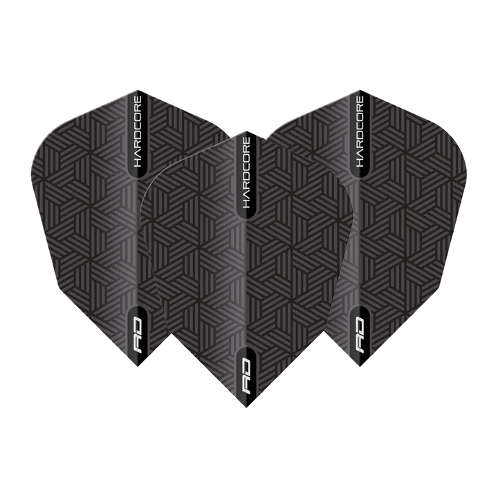 Red Dragon Hardcore XT - Dart Flights V-Standard / Black Flights