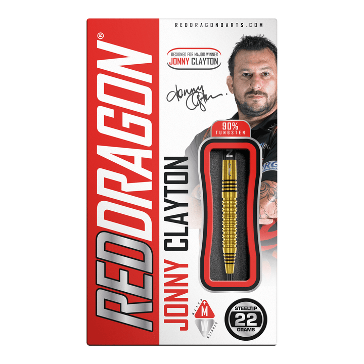 Red Dragon Jonny Clayton Gold - 90% Tungsten Steel Tip Darts Darts