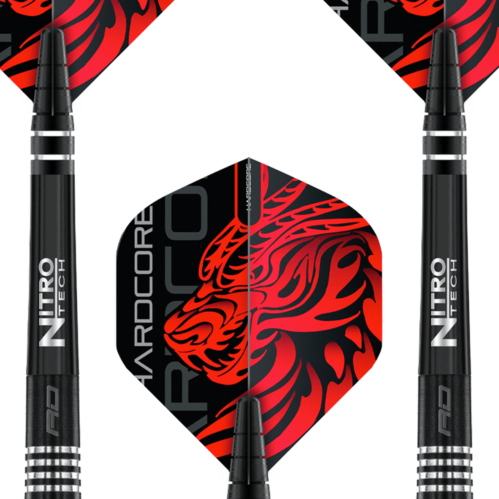 Red Dragon Jonny Clayton Special Edition Steel Tip Darts - 90% Tungsten - 22 Grams Darts