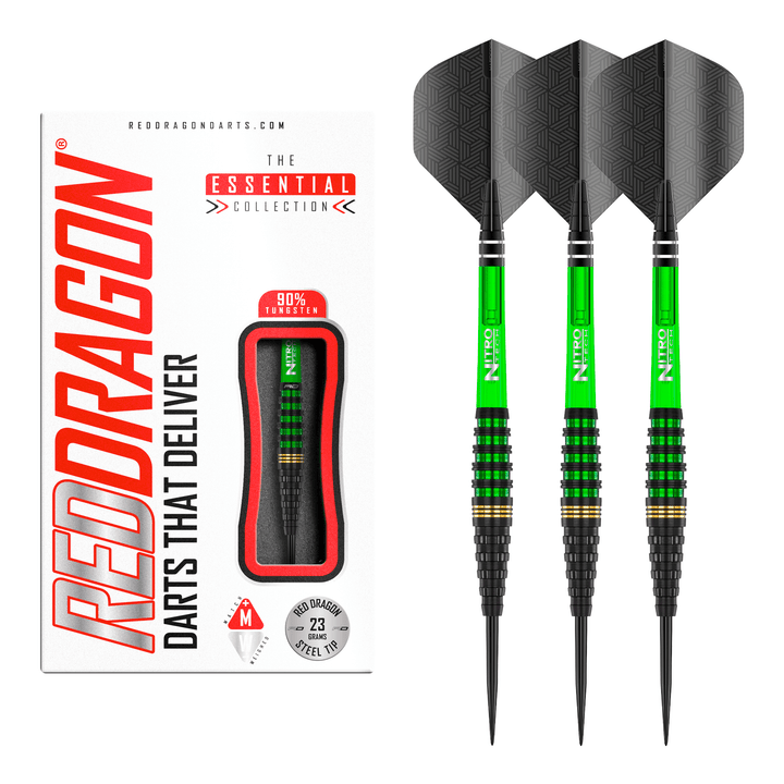 Red Dragon Krypton Steel Tip Darts - 90% Tungsten - 23 Grams Darts