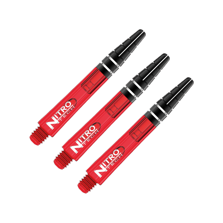 Red Dragon Nitrotech Short (36mm) Polycarbonate Dart Shafts Red Shafts