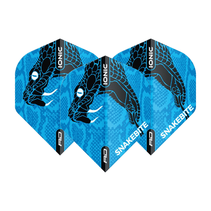 Red Dragon Peter Wright Hardcore Ionic Snake Head Standard Dart Flights Blue Flights