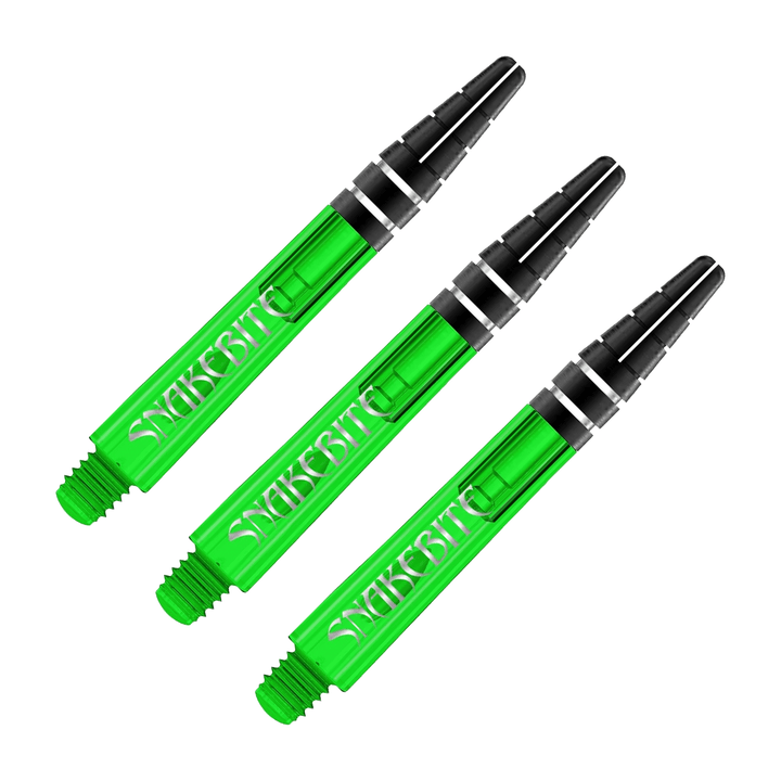 Red Dragon Peter Wright Snakebite Nitrotech - Polycarbonate Dart Shafts Intermediate (39mm) / Green Shafts