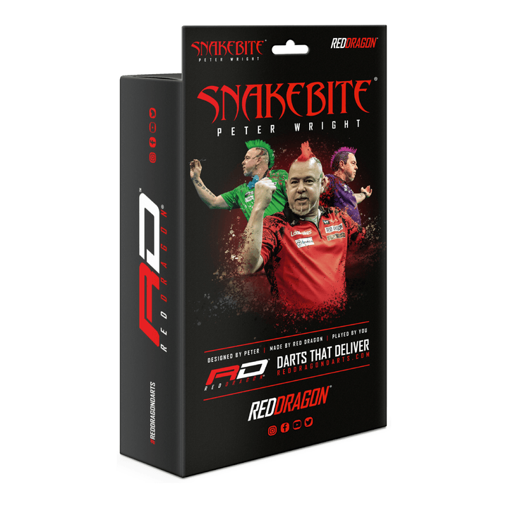 Red Dragon Peter Wright Snakebite Super Tour Darts Case Black / Green Cases