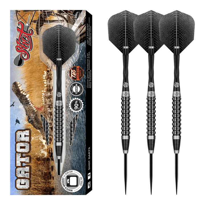 Shot Americana Gator - 90% Tungsten Steel Tip Darts 23 Grams Darts