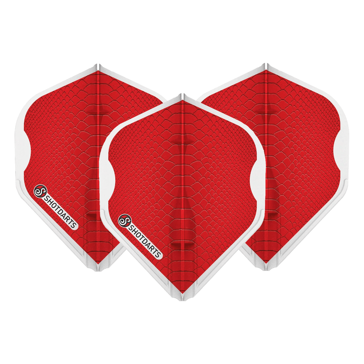 Shot Americana Gator - Moulded Dart Flights L-Style / Red Flights