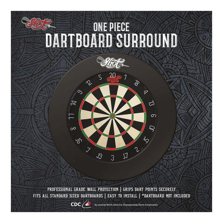 Shot Bandit Dartboard & One Piece Surround Bundle Boards