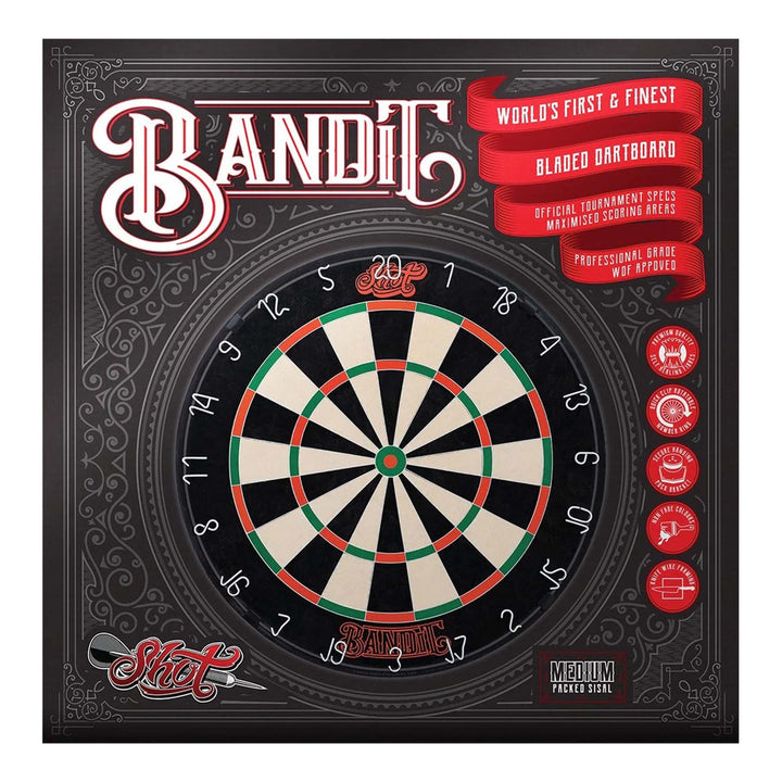 Shot Bandit Dartboard & One Piece Surround Bundle Boards