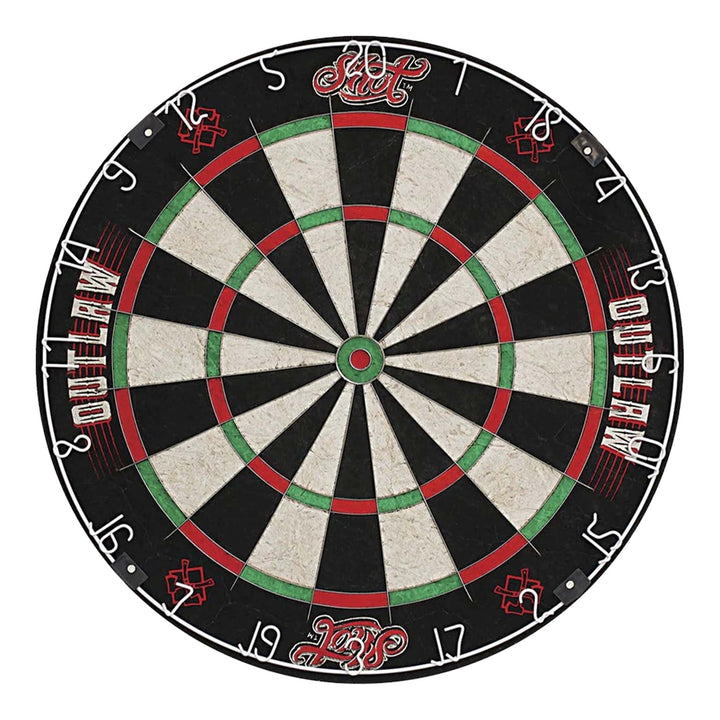 Shot Outlaw Dartboard & One Piece Surround Bundle Boards