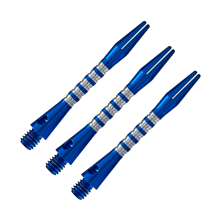 Shot Pyramid Anodised Aluminium Dart Shafts Inbetween (46mm) / Blue Shafts