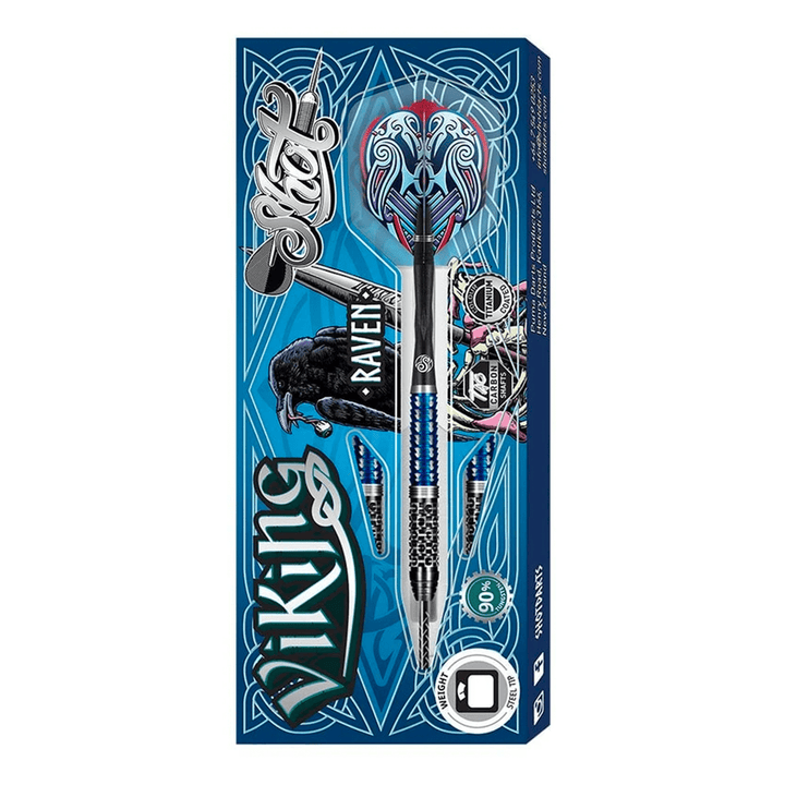 Shot Viking Raven Steel Tip Darts - 90% Tungsten - 22 Grams Darts