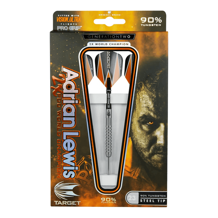 Target Adrian Lewis Gen 2 - 90% Tungsten Steel Tip Darts Darts