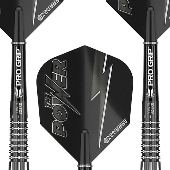 Target Phil Taylor Power 8Zero Black - 80% Tungsten Steel Tip Darts Darts