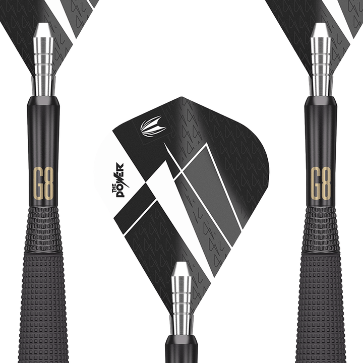 Target Power 9Five Gen 8 Swiss Point Steel Tip Darts - 95% Tungsten - 22 Grams Darts