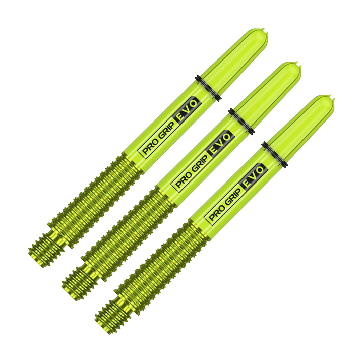 Target Pro Grip Evo - Aluminium / Nylon Dart Shafts Green / Medium (47.7mm) Shafts