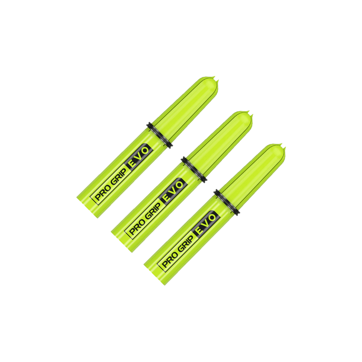 Target Pro Grip Evo - Aluminium / Nylon Dart Shafts Green / Spare Tops Shafts